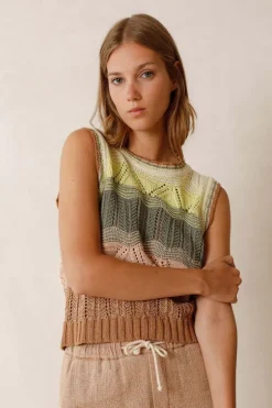 Indi & Cold Multi Crochet Vest