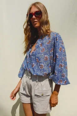 Indi & Cold Tessa Shirt In Blue