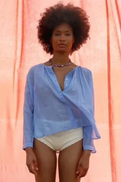 Indi & Cold Vera Shirt In Azure
