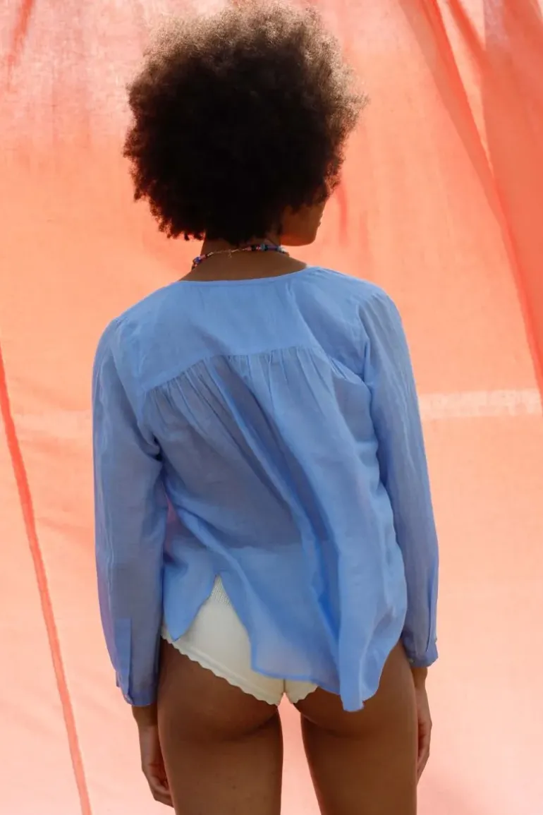 Indi & Cold Vera Shirt In Azure
