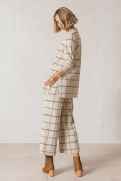 Indi And Cold James Cropped Pant In Beige