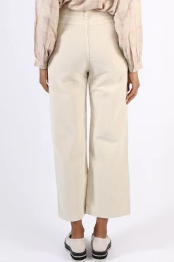 Indi And Cold Micro Corduroy Gina Pant In Cream