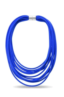 Jantan Cord Necklace In Blue