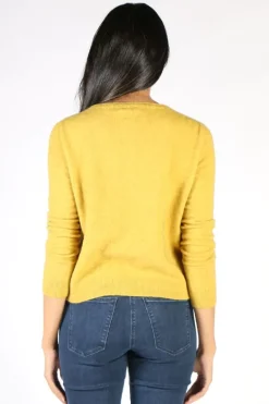 Kapeka Paua Cardigan In Gold