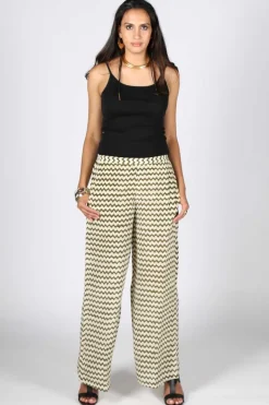 Khaki Palazzo Pant By Anupamaa