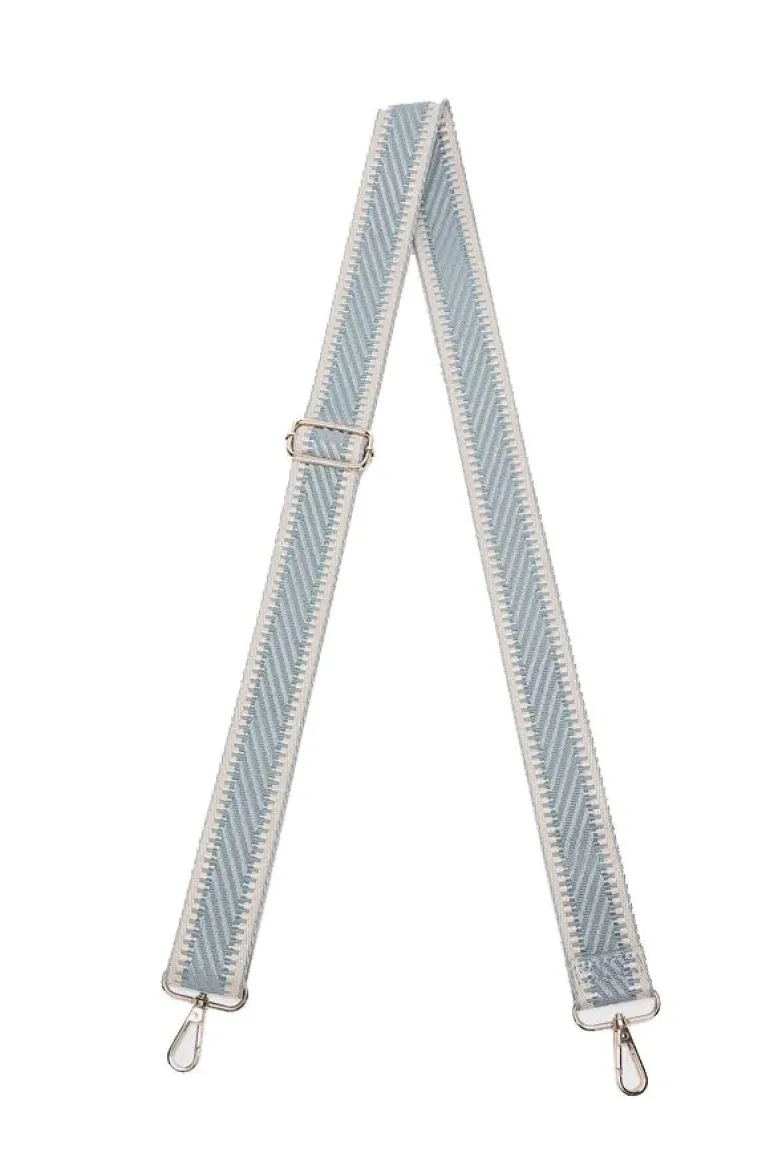 Kiki Bag Strap By Louenhide In Dusty Blue