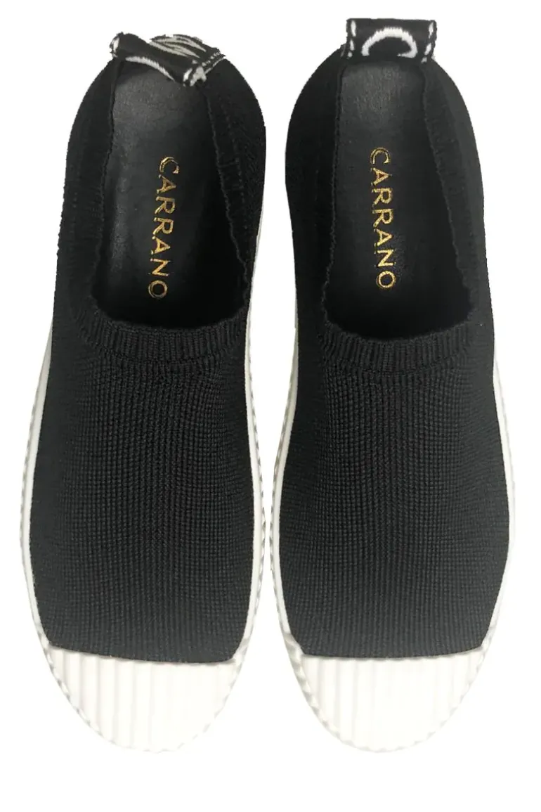 Knitted Sand Shoe By Carrano In Black