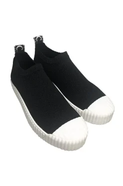 Knitted Sand Shoe By Carrano In Black