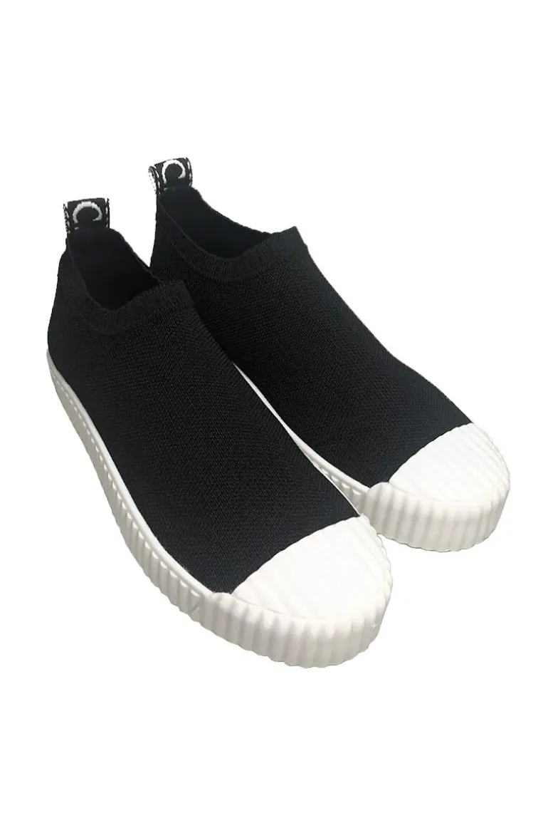 Knitted Sand Shoe By Carrano In Black