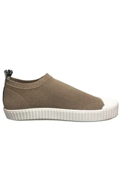 Knitted Sand Shoe By Carrano In Biscuit
