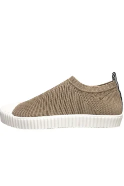 Knitted Sand Shoe By Carrano In Biscuit
