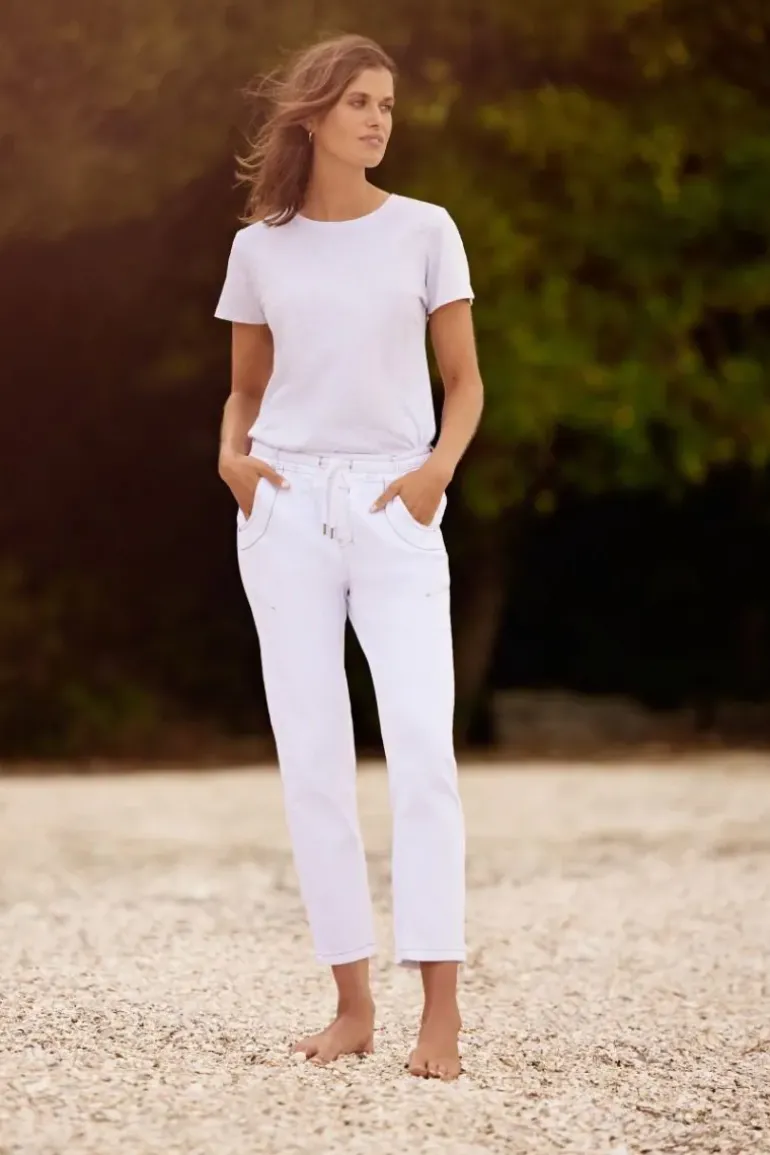 Lania Boyfriend Jean In White