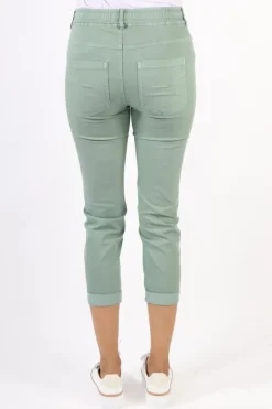 Lania Zane Boyfriend Jean In Teal