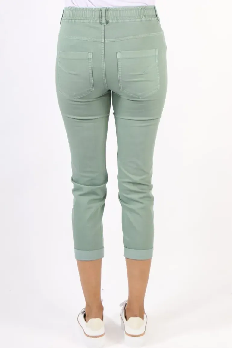Lania Zane Boyfriend Jean In Teal