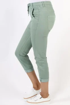 Lania Zane Boyfriend Jean In Teal
