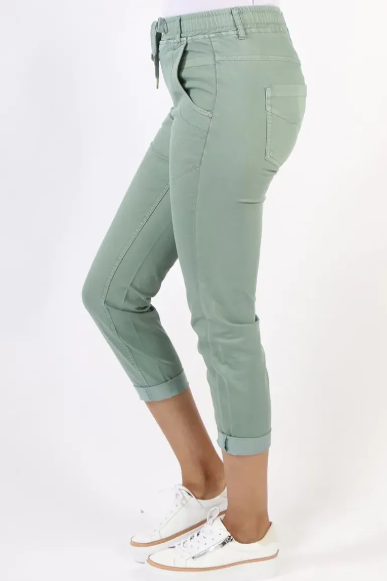 Lania Zane Boyfriend Jean In Teal