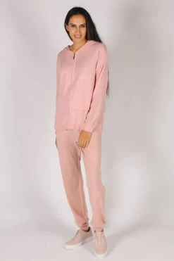 Layered Hoodie In Pink Bridge & Lord