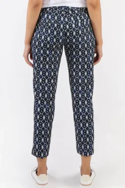 Liverpool Cropped Kelsey Pant In Navy