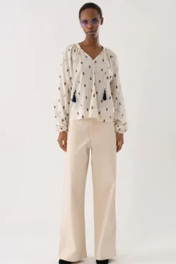 Lollys Laundry Bihar Shirt In Cream
