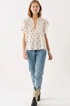 Lollys Laundry Isabelle Top In Cream