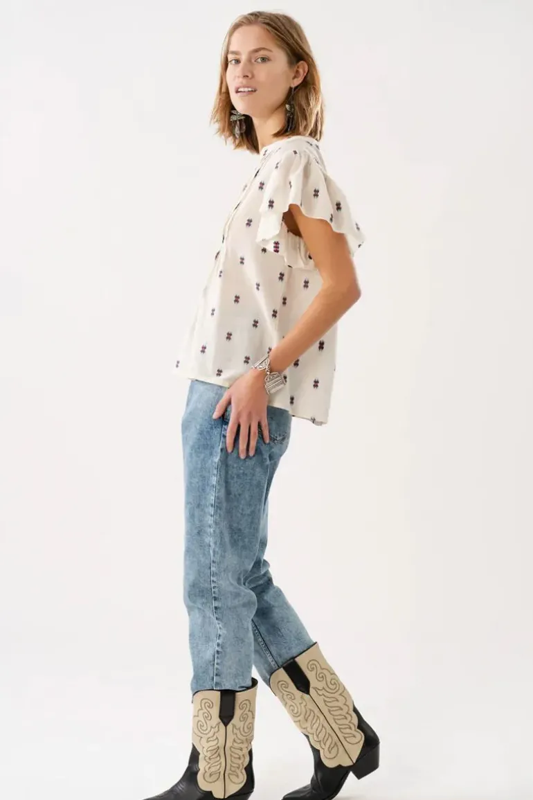 Lollys Laundry Isabelle Top In Cream