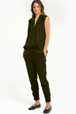 Lounge The Label Crozet Pant In Olive