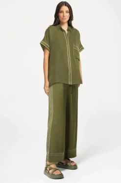 Lounge The Label Meribel Pant In Olive