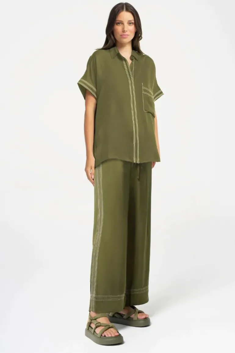 Lounge The Label Meribel Pant In Olive