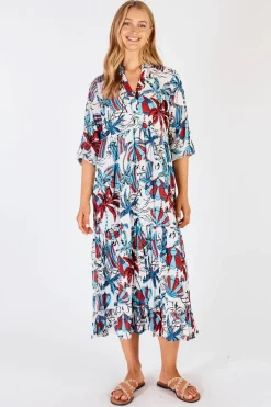 Lula Life Harlow Midi Dress In White