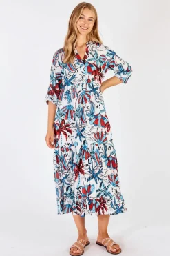 Lula Life Harlow Midi Dress In White