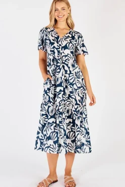Lula Life Laiken Midi Dress In White