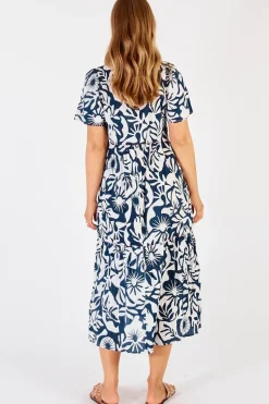 Lula Life Laiken Midi Dress In White