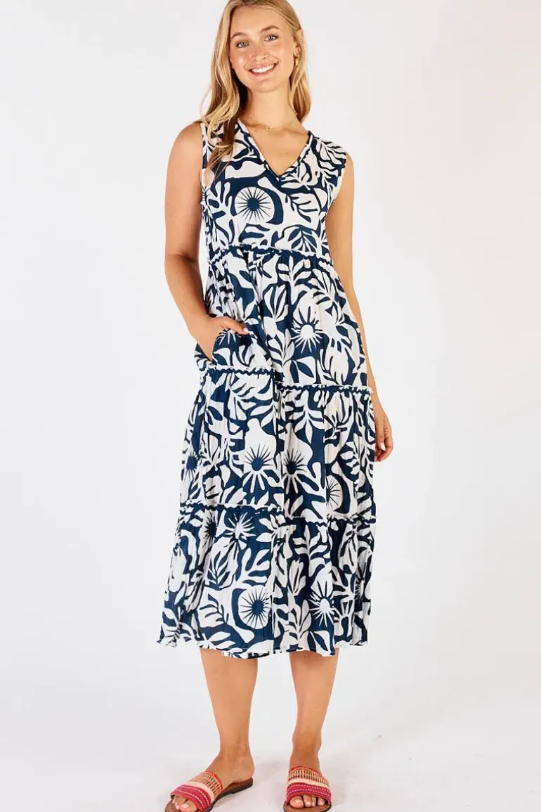 Lula Life Laiken Tiered Dress In White