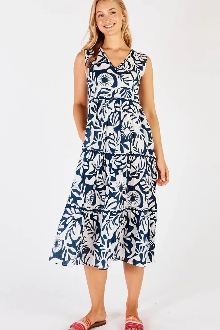 Lula Life Laiken Tiered Dress In White
