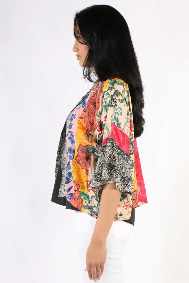 Lula Soul Capri Bolero Jacket In Multi