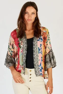 Lula Soul Capri Bolero Jacket In Multi