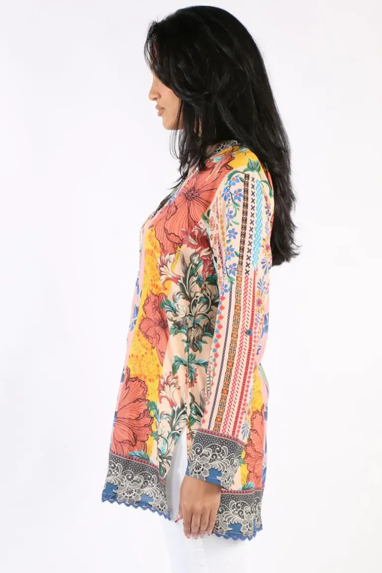 Lula Soul Capri Tunic In Multi