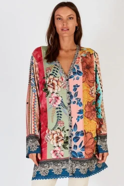 Lula Soul Capri Tunic In Multi