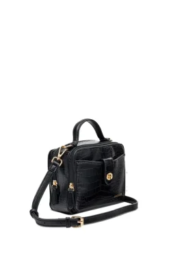 Luna Bag By Louenhide In Black Croc