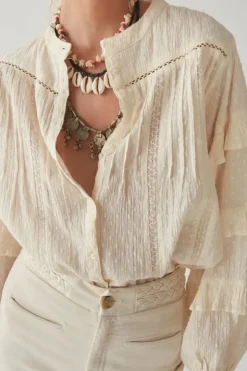 Maison Hotel Alberta Shirt In Bone