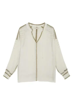 Maison Hotel Asha Blouse In Khaki