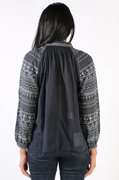 Maison Hotel Sandrine Shirt In Deep Blue
