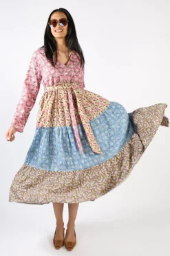 Mandalay Daisy Chain Maxi Dress In Multi