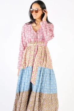 Mandalay Daisy Chain Maxi Dress In Multi