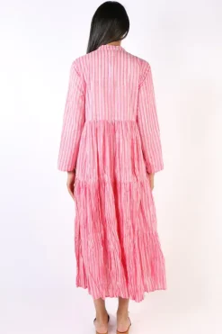 Mandalay Destination Corfu Dress In Rose