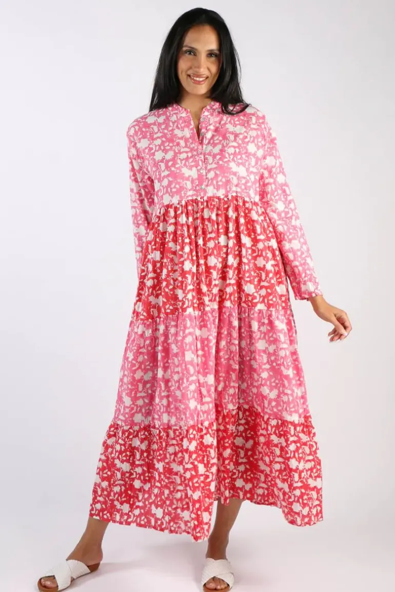 Mandalay Destination Dress In Pink Floral