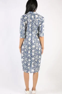 Mandalay Emily Shirtdress In Indigo