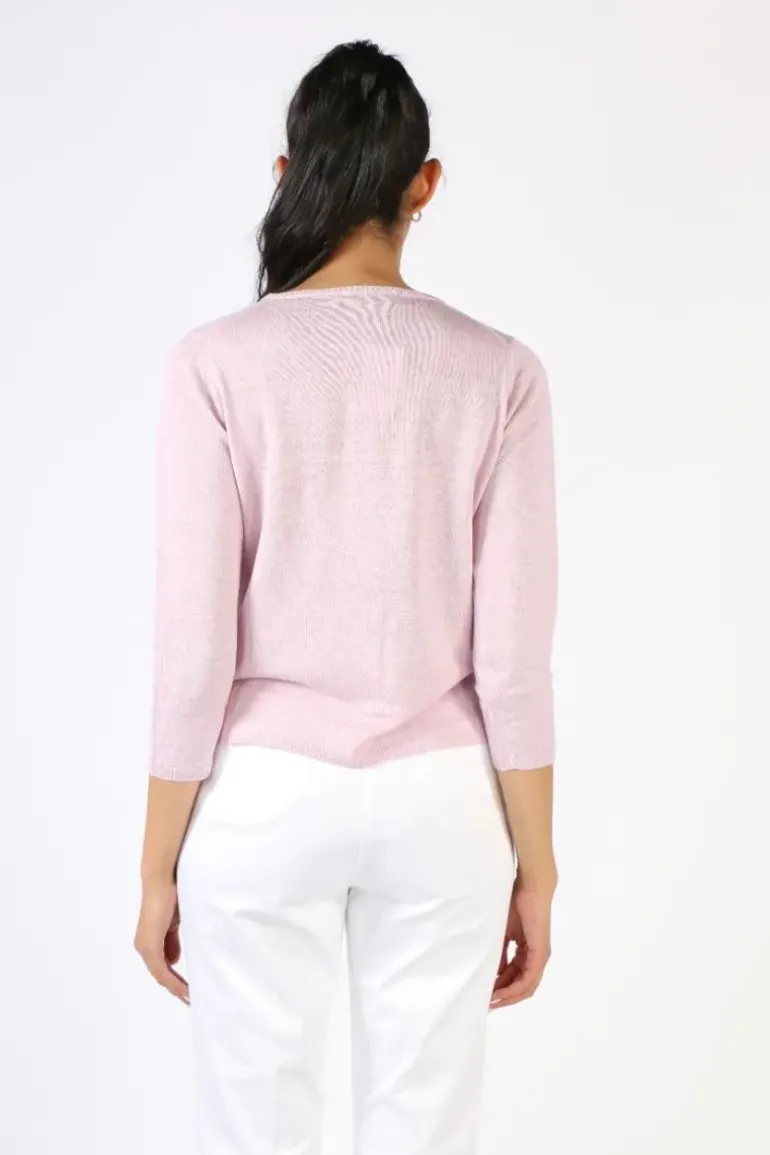 Mansted Pingu Cardi In Rose