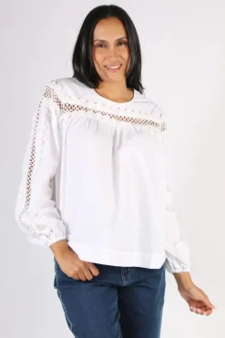 Masai Dru Lace Shirt In White
