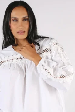 Masai Dru Lace Shirt In White